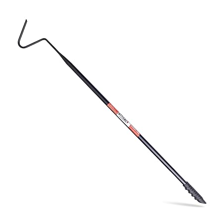 Efficacy Mini Garden Garbage Hook Professional, Wide Jaw Handling Tool 48 Inch Long