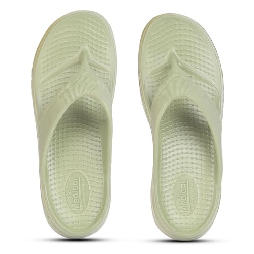 Image of Wavvy Lightweight EVA Non-Slip Slippers, Thick Sole Comfort Slides for Women, Soft Multipurpose Slippers