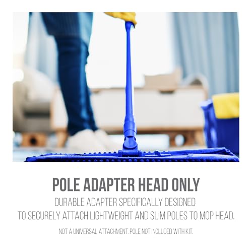 Image of Scrub Doctor 8-Pack of 10 x 4.5 x 1 in. Assorted Large Scrub Pads with Pole Adapter and Handheld Scrub Pad Holder, Set of Light to Strongly Abrasive Scrubbing Pads for Various Purposes