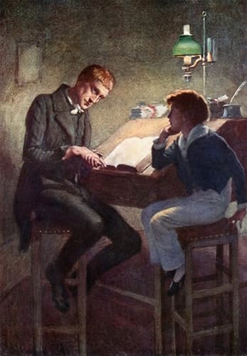 Toile Décor Art Mural Classique David Copperfield et Uriah Heep Peinture Salon 60x90cm