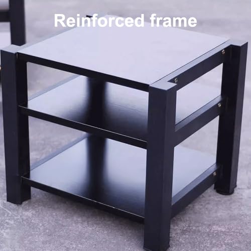 Meuble tour rack AV double couche robuste et esthétique