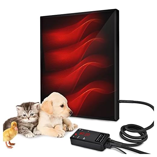 Dog House Heater, Upgraded Outdoor Pet Furnace with External Digital Temperature Controller and Probe,Easy Installation and Double Anti Chew Cord Coil, Suitable for All Breeds&Sizes