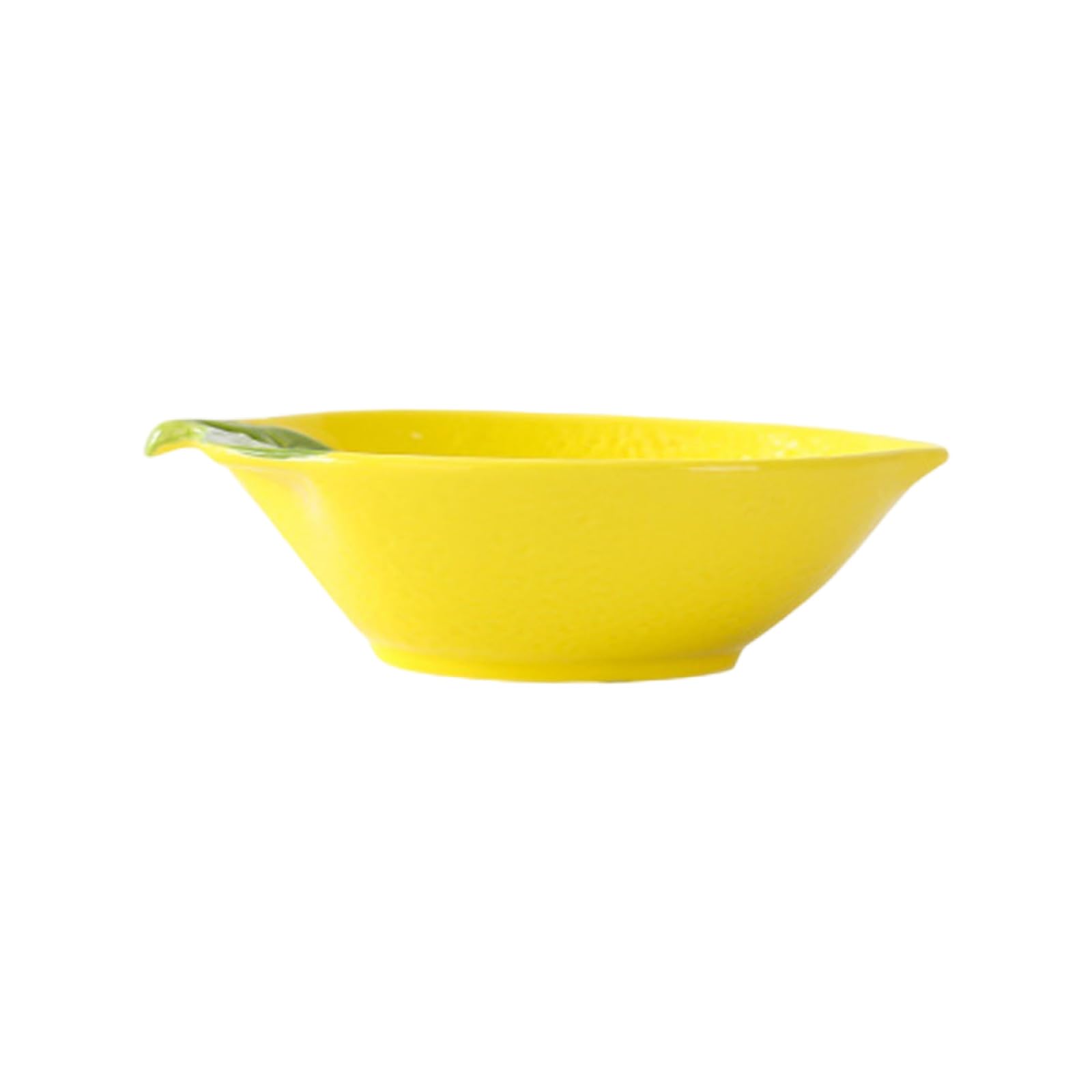 Tsophreniq Multipurpose Lemon Ceramic Spoon Rest Dinnerware Salad Bowl Plate Dishes for Breakfast Lunch Dinner Dessert Serving Ceramic Salad Plate