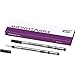Montblanc 106931 - Refill (M) per penne roller e fineliner, Amethyst Purple (viola ametista) – Ricariche di alta qualitá, punta media, 1 x 2 Refill