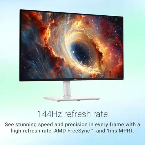 Image of Dell Plus 27 inch QHD Monitor, 1440p 16:9 Display, IPS Panel, 144Hz, 1ms, Bult-in Dual 5W Speakers, 99% sRGB, AMD FreeSync, HDMI | Display Port | USB-A| USB-C, Adjustment Stand(Height|Pivot|Tilt|Swivel)