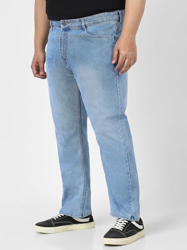 Image of Urbano Plus Men's Straight Fit Mid Rise Jeans