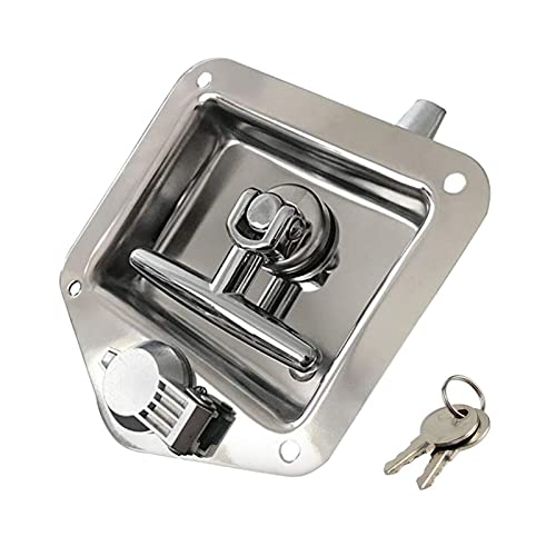 STRAFBRG 1 Uds. Accesorios de Cerradura de Puerta de yate RV Cerradura de Caja de Herramientas de Acero Inoxidable Cerradura de Caja de Herramientas t for Caravana camión RV,Aplicación Versátil