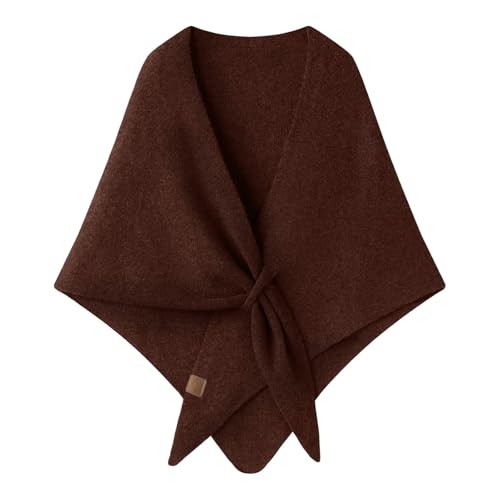 Pashmina Shawl Wraps Women Knitted Triangle Tie up Knotted Scarf Soft Comfortable Wrap Cardigan Wool Cashmere Shoulder Tops
