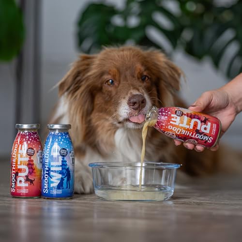 SmoothieDog Winter-Edition 6X WILD - Limited Edition - Hundesmoothie, je 250ml, Zucker- und Glutenfrei, Flüssignahrung für Hunde, viele Anwendungsmöglichkeiten