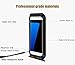 Galaxy s7 Edge case,Feitenn Shockproof Heavy Duty Extreme Hybrid Armor case Aluminum Metal Bumper Soft Rubber Military Hard Case for S7 Edge (Black)