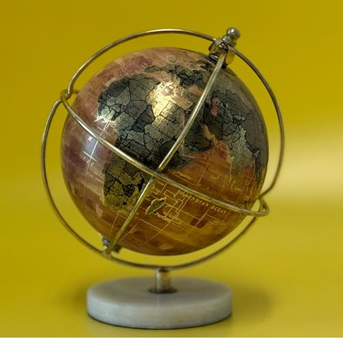 EXERZ 13cm Globus, Englisch (Marmorsockel)