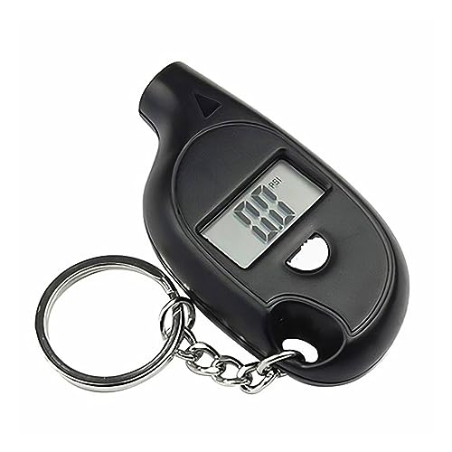 CCACHE HVAC-Verteilermanometer Mini-Reifenmesser im Schlüsselanhänger-Stil, tragbar, digitales LCD-Display, Auto-Luftdruck-Tester, Messgerät for Auto- und Motorradsicherheit für Auto-Klimaanlage