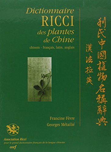 Télécharger Dictionnaire Ricci des plantes de Chine PDF Ebook En Ligne