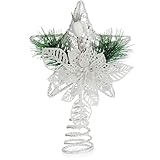 DISEÑADO CON AMOR: Colgadores coloridos para árboles de Navidad con rayas brillantes brillantes en turquesa, morado, rojo y naranja, ¡un verdadero punto de atracción!