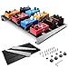 Guitar Pedal Board, 16.9" x 12.6" x 2.24" Effect Pedalboard, Aluminum Pedal Board with Backpack and Power Supply Mounting Brackets