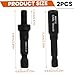 2Pcs Hanger Bolts, M 6 Hex Shank Steel Screwdriver, Woodworking Tools for Industrial Work, Decoration, Screwing Screwdriver Set Bolts