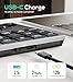 Nulea Wireless Number Pad Bluetooth 5.0 & 2.4G Portable Numeric Keyboard, USB-C Rechargeable, 34-Keys Bluetooth Keyboard for Data Entry, Compatible for Laptop, Mac, iMac, Tablet, PC Desktop