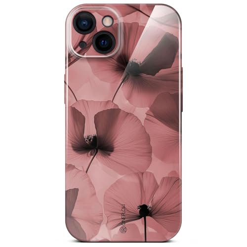 Coque iPhone 13 fleur bordeaux idéale pour sublimer vos tenues au quotidien