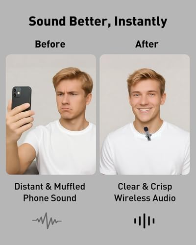 Image of USB C Lavalier Microphone Wireless Mini Mic for Type-C Android Phone /Tablet /PC Video Recording Clip-on Mics with Rotatable Clip&Denoise Recording, Ideal for Vlog Tiktok Youtube Content Creator, Gray