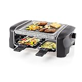 Princess Raclette-Grill für bis zu 4 Personen – mit Naturstein-Grillplatte und einstellbarem Thermostat,...