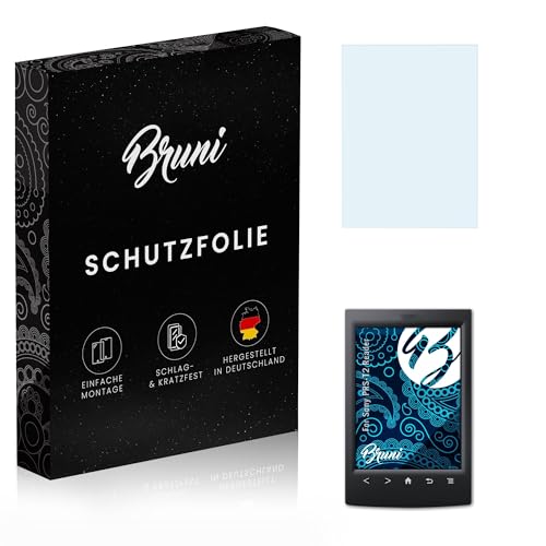 Bruni Screen Protector compatible with Sony PRS-T2 Reader Protector Film, crystal clear Protective Film (2X)