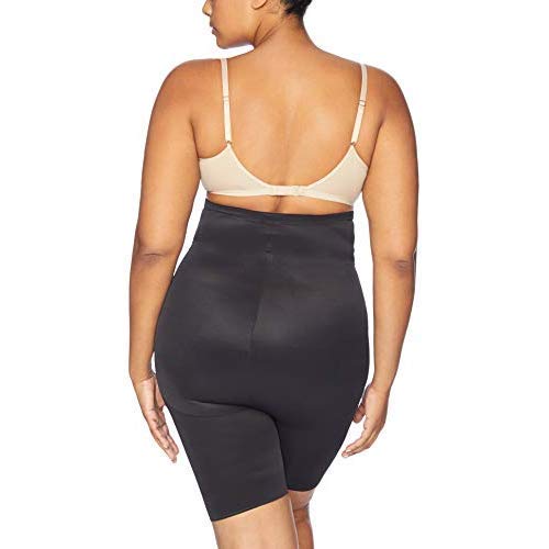 Naomi & Nicole Womens Unbelievable Comfort Plus Waist Slimmer Thigh Shapewear, Black, 4X Plus #TOP3