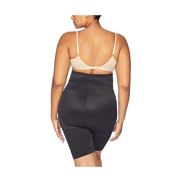 Naomi and Nicole Women's Plus-Size Unbelievable Comfort Hi Waist Thigh Slimmer Shapewear, Black, 5X