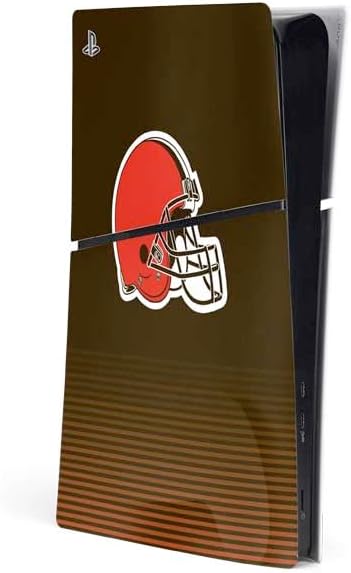 Skinit Decal Gaming Skin Compatible with PS5 Slim Digital Edition Console - Officially Licensed NFL Cleveland Browns Breakaway Design