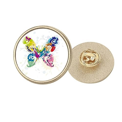 Broche clip ronde en métal doré à motif floral M pour accessoire de mode et coiffure