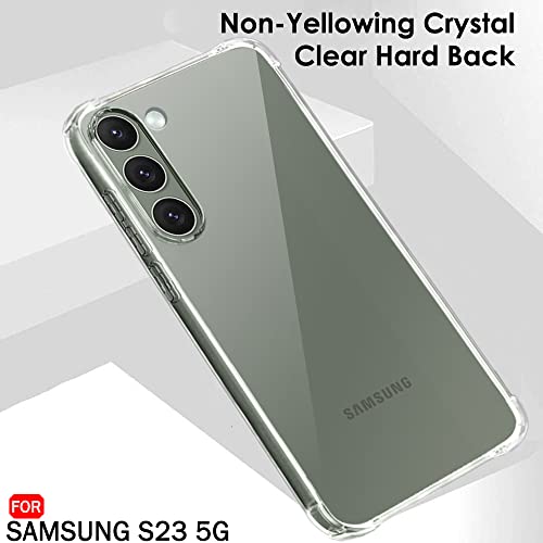 Image of TheGiftKart Ultra-Hybrid Crystal Clear Back Cover Case for Samsung Galaxy S23 5G | 360 Degree Protection | Shockproof Design | Hard Back Cover Case for Samsung Galaxy S23 5G (PC & TPU | Transparent)