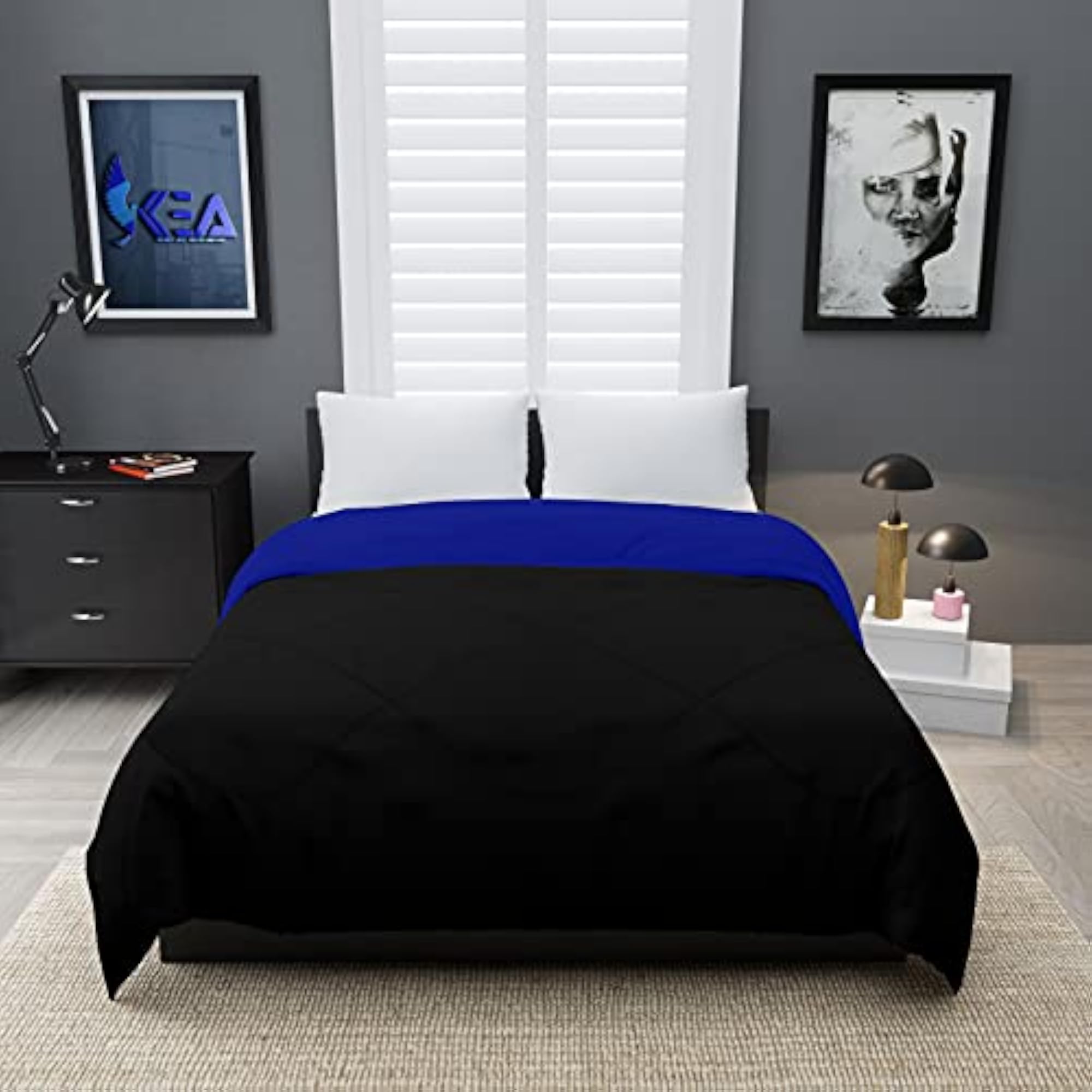 Microfibre Reversible Single Bed Comforter for All Weather