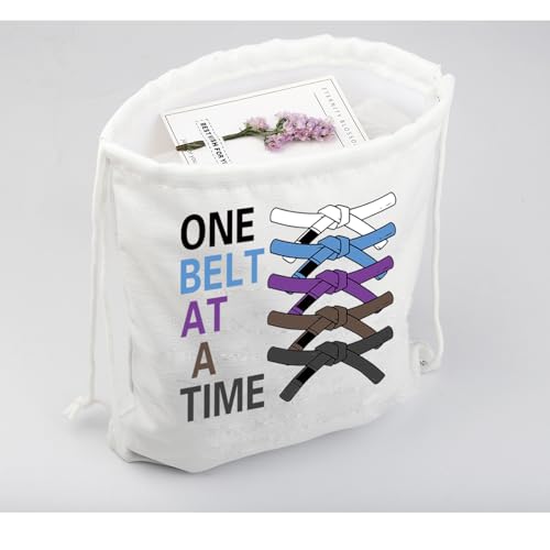 JYTAPP Martial Arts Drawstring Bag Jiu Jitsu Gifts One Belt At A Time Jiu Jitsu Training Bag Bjj Gifts For Jiu Jitsu Lovers2