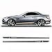 OceanAutos Autoaufkleber Für Mercedes Benz SLK SLC Klasse R170 R171 R172 AMG SLK200 250 55, 2 Stück Edition AMG Seitenstreifenrock Aufkleber Aufkleber Zubehör