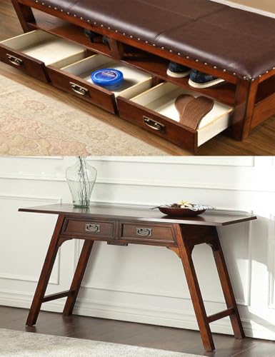 2pcs Vintage Antique Bronze Drawer Ring Pull Handles Knobs Hardware for Dresser Cabinet Door Furniture Drawers Bronze Hand Mission Hardware (Yellow) - Image 5