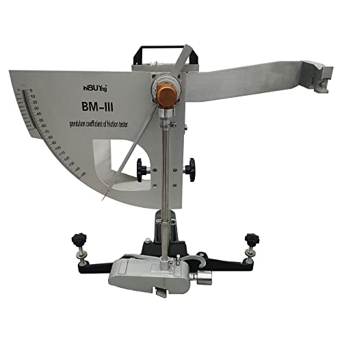 INTBUYING Portable Skid Resistance Tester Pendulum Friction Coefficient Measuring Instrument Pendulum Testing Tool