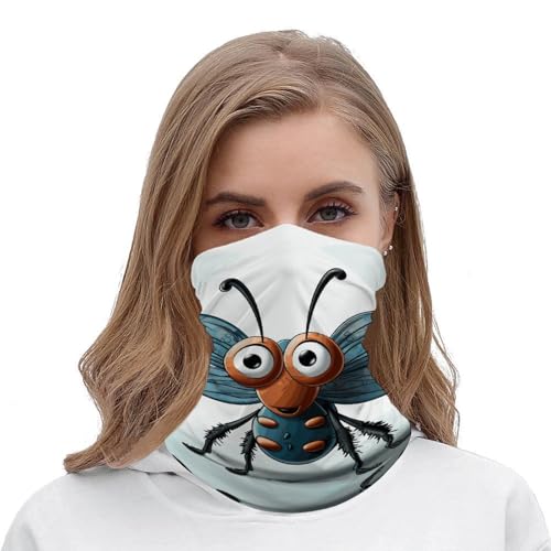 Cubrebocas tipo cuello transpirable a prueba de viento con diseño de animal lindo, protección solar y contra polvo, balaclava bandana para hombres y mujeres miniatura 4