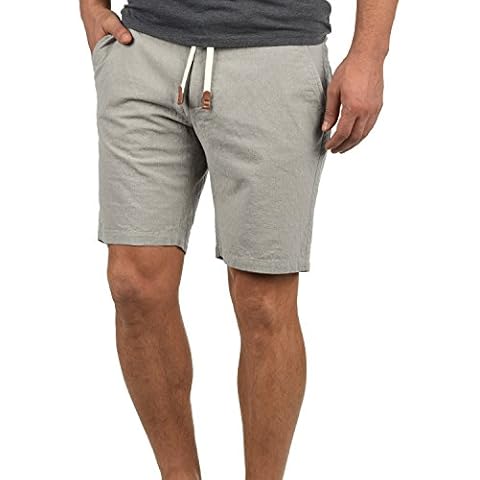 Pantalones cortos Blend Serge para hombre con patrón de rombos y cinturón de cordón Cover