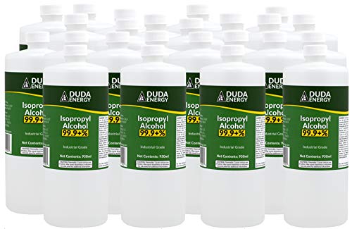 25 x 950ml Bottles of 99.8+% Pure Isopropyl Alcohol Industrial Grade IPA Concentrated Rubbing Alcohol, 32.12 Fl Oz (Pack of 25)