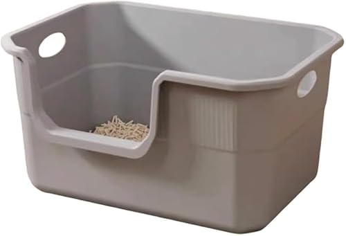 AZIEBAY猫用トイレボックス。お手入れが簡単で衛生的。一体型で防水仕様。シンプルなデザインで組み立て不要。複数の猫ちゃんにも適しており、開口部が大きく実用的。多機能でお手入れも簡単。耐久性があり、持ち運びにも便利です。安心してお買い求めください。