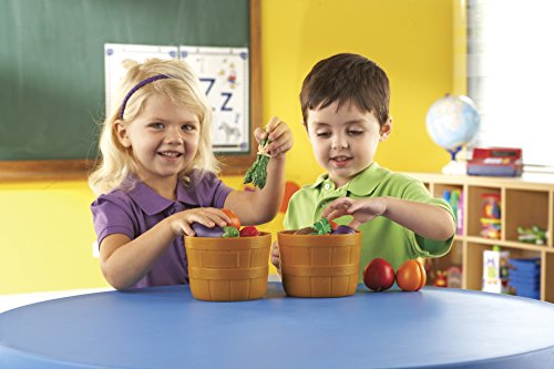 Learning Resources New Sprouts Bushel of Fruit - 10 Pieces, Ages 18+ months Toddler Learning Toys, Pretend Play Food for Toddlers, Kitchen Toys