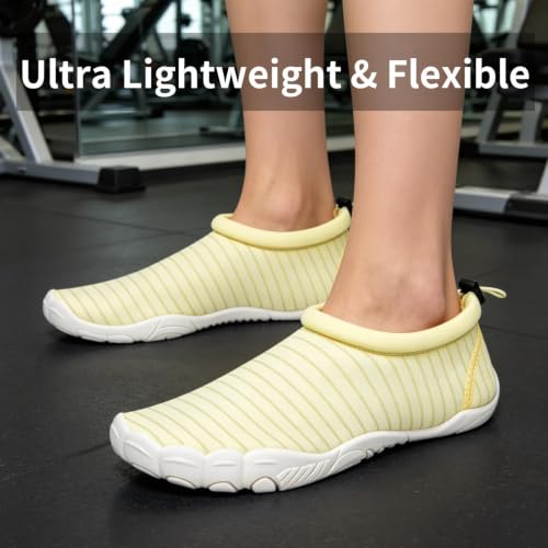 Image of Mishansha Womens Barefoot Water Shoes Wide Toe Box Swim Shoes Quick Dry Non Slip