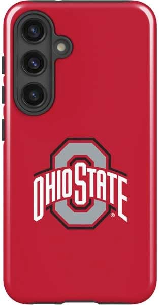 Skinit Impact Phone Case Compatible with Galaxy S25 Plus - Officially Licensed Ohio State University Buckeyes Red Logo Design