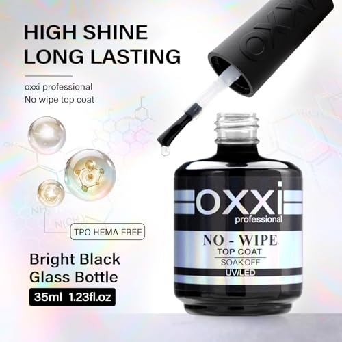 OXXI Professional Base y Top Coat Gel de Uñas 35ml x2 miniatura 5