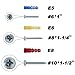 T.K.Excellent Plastic Self Drilling Drywall Ribbed Anchors with Screws Assortment Kit,100 Pieces