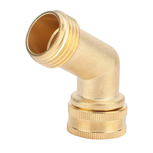 Image of 45 Degree Hose Elbow- Eliminates Stress and Strain On RV Water Intake Hose Fittings, Solid Brass
