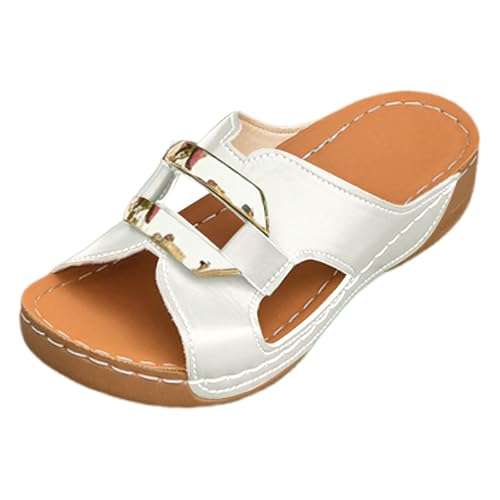 Zapatillas de verano para mujer transpirables e informales Ligeras y suaves al pie Diseño simple elegante Sandalias cómodas Prácticas el día a uso en hogar interior#Z