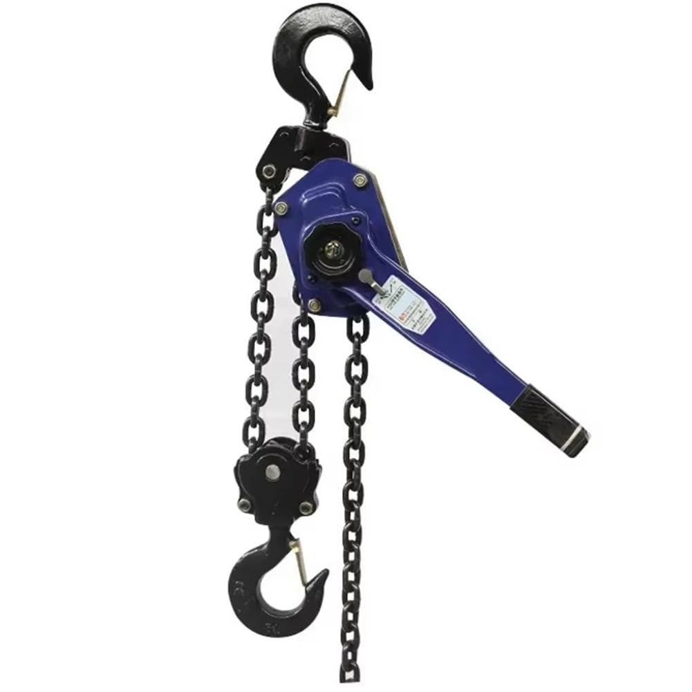 Jnchdghwa As Shown 0.75T 1.5M Hand Operated Chain Hoist Household Chain Block Hand Operated Chain Hoist Hand Tensioned Wire Rope Device Household Chain Block