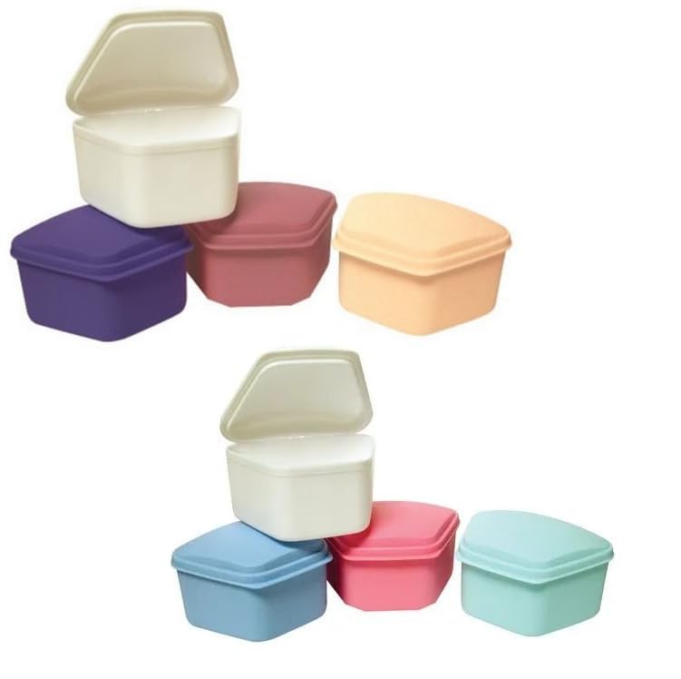 AmeriCan Goods 6/Pcs Denture Bath Box Storage Case 3