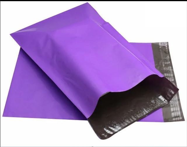 100 Coloured bags Strong Mailing Postage Bags, 60 Micron Post Mail.Postal Parcel Bags Self Seal (purple, 12 x 16 inches(305 נ406 mm))