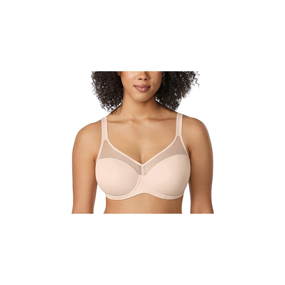 DELIMIRA-Sujetador-Tallas-Grandes-Suavizado-Moldeada-con-Aros-para-Mujer